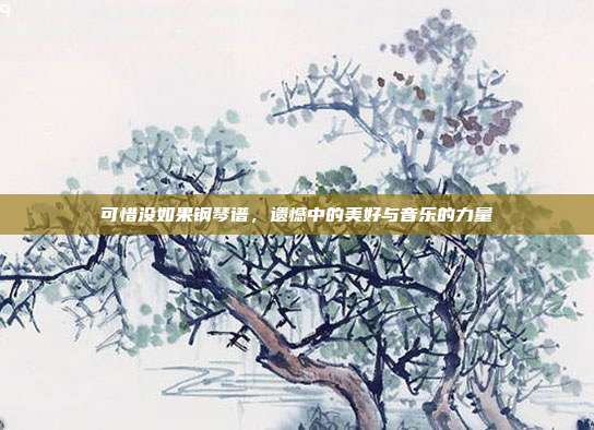 可惜没如果钢琴谱，遗憾中的美好与音乐的力量