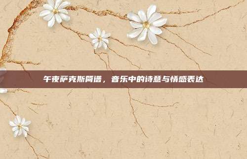 午夜萨克斯简谱,音乐中的诗意与情感表达