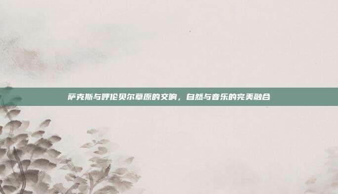 萨克斯与呼伦贝尔草原的交响,自然与音乐的完美融合