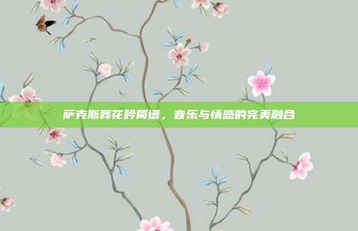 萨克斯葬花吟简谱,音乐与情感的完美融合