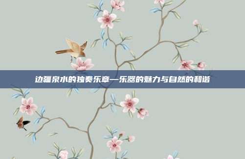 边疆泉水的独奏乐章—乐器的魅力与自然的和谐