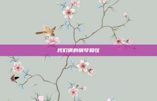 我们俩的钢琴和弦