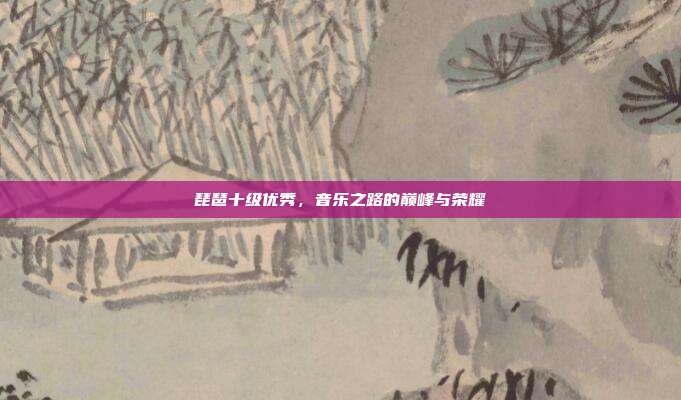 琵琶十级优秀，音乐之路的巅峰与荣耀