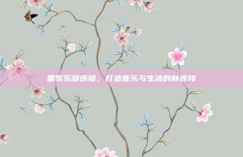 里歌乐器连锁，打造音乐与生活的新连接