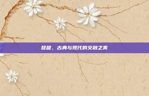 琵琶,古典与现代的交融之美