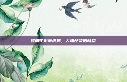 蝶恋花影舞绵绵，古道琵琶谱新篇