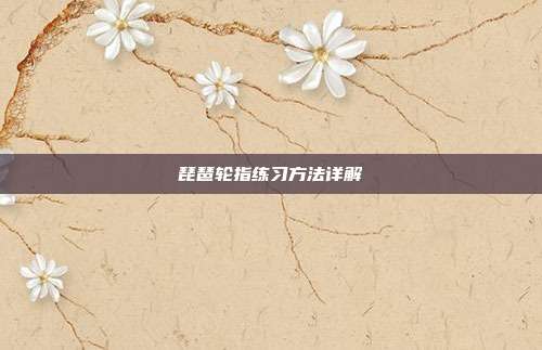 琵琶轮指练习方法详解