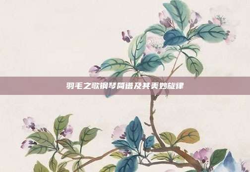 羽毛之歌钢琴简谱及其美妙旋律
