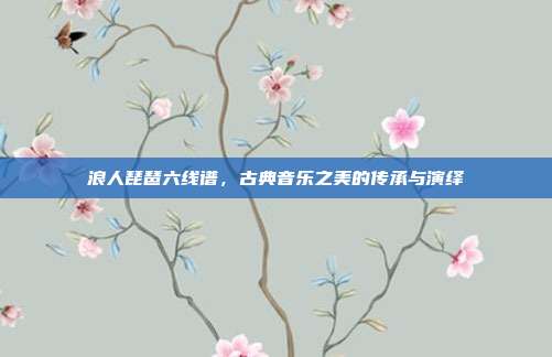 浪人琵琶六线谱,古典音乐之美的传承与演绎