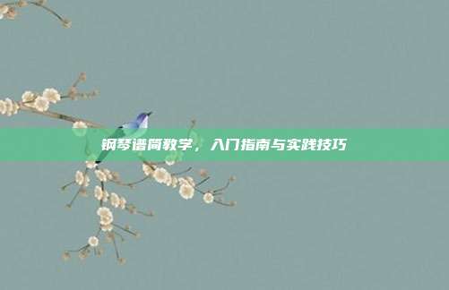 钢琴谱简教学,入门指南与实践技巧