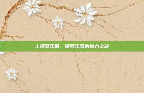 上海器乐展，探索乐器的魅力之旅