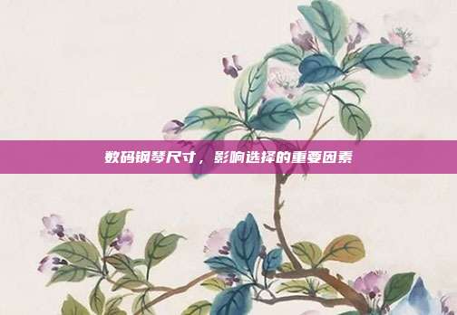 数码钢琴尺寸，影响选择的重要因素