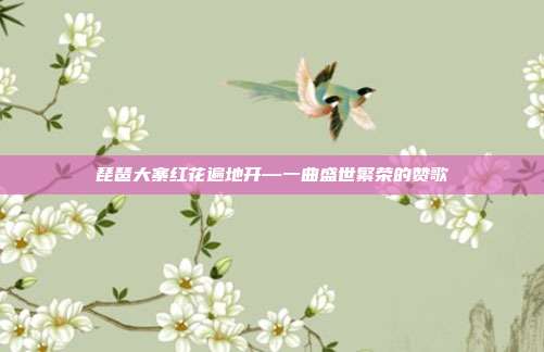 琵琶大寨红花遍地开—一曲盛世繁荣的赞歌