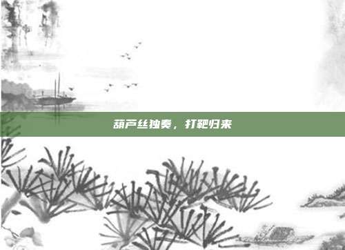 葫芦丝独奏,打靶归来
