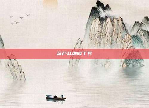 葫芦丝维修工具
