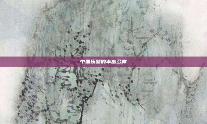 中国乐器的丰富多样