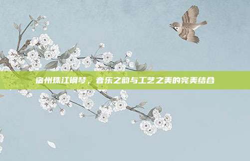 宿州珠江钢琴，音乐之韵与工艺之美的完美结合