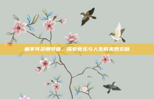 触不可及钢琴谱，探索音乐与人生的美妙交融