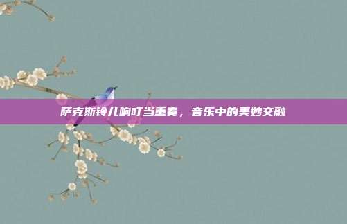 萨克斯铃儿响叮当重奏，音乐中的美妙交融