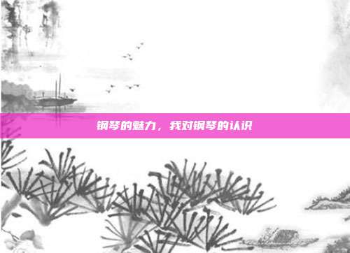 钢琴的魅力，我对钢琴的认识
