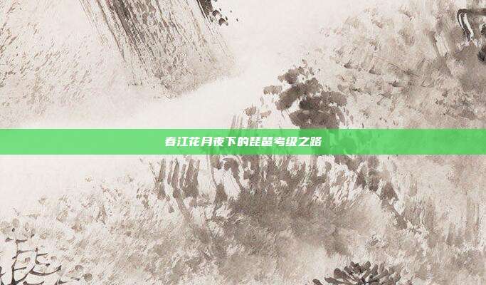 春江花月夜下的琵琶考级之路