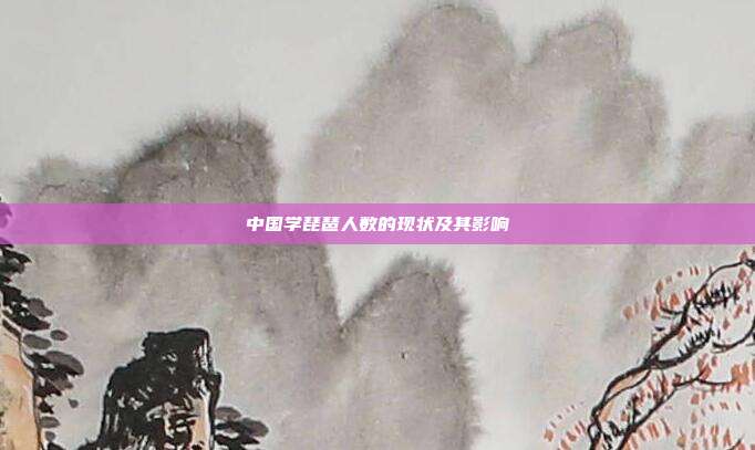 中国学琵琶人数的现状及其影响