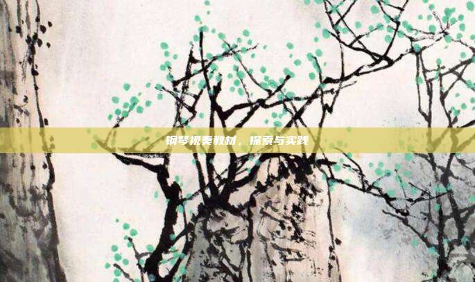 钢琴视奏教材,探索与实践