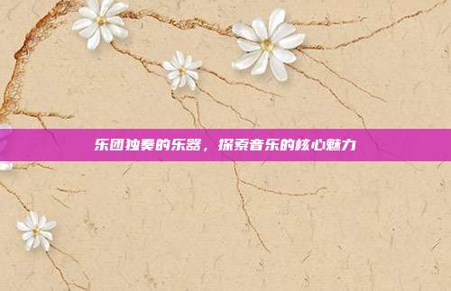 乐团独奏的乐器,探索音乐的核心魅力