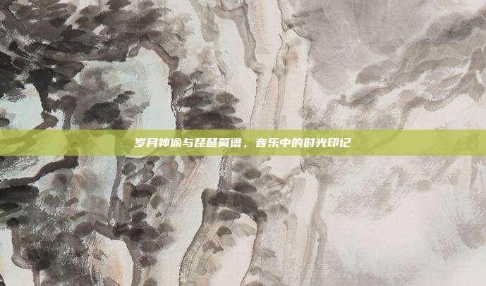 岁月神偷与琵琶简谱，音乐中的时光印记