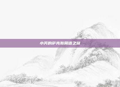 小芳的萨克斯简谱之旅