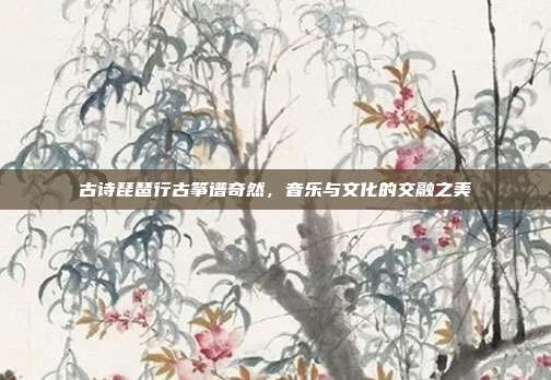 古诗琵琶行古筝谱奇然，音乐与文化的交融之美