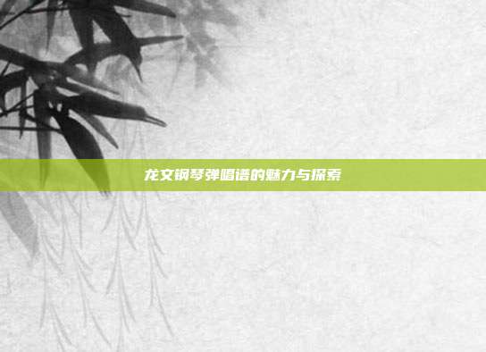 龙文钢琴弹唱谱的魅力与探索