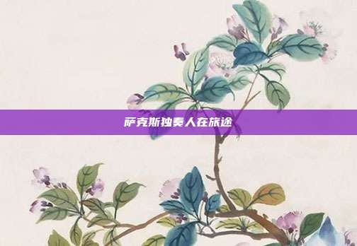 萨克斯独奏人在旅途