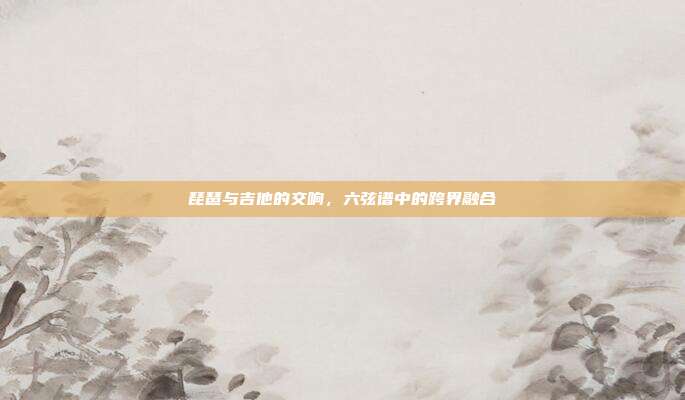 琵琶与吉他的交响，六弦谱中的跨界融合