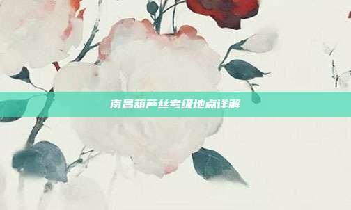 南昌葫芦丝考级地点详解