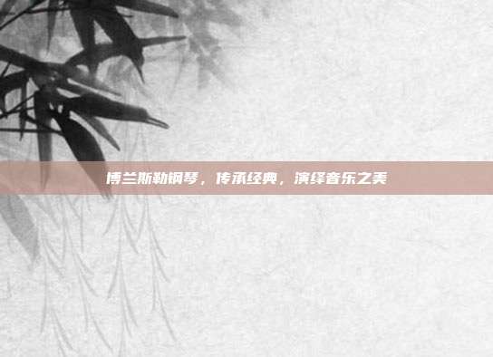 博兰斯勒钢琴，传承经典，演绎音乐之美