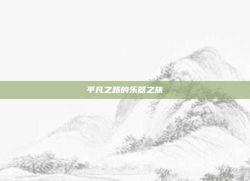 平凡之路的乐器之旅