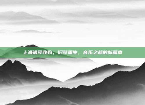 上海钢琴收购，旧琴重生，音乐之都的新篇章