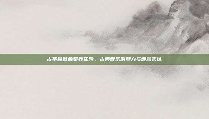 古筝琵琶合奏葬花吟,古典音乐的魅力与诗意表达