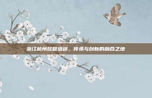 浙江杭州琵琶培训，传承与创新的融合之地