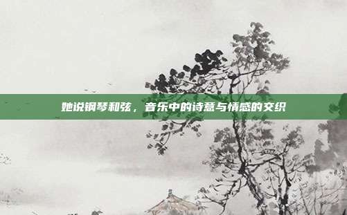 她说钢琴和弦，音乐中的诗意与情感的交织