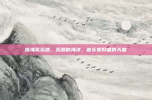 珠海买乐器，乐器的海洋，音乐爱好者的天堂