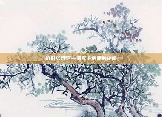 咱们结婚吧—钢琴上的爱的旋律