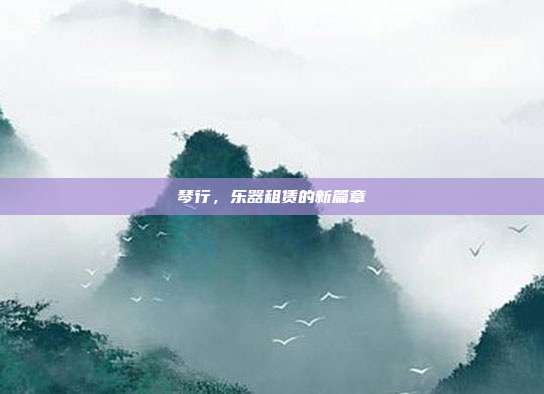 琴行，乐器租赁的新篇章