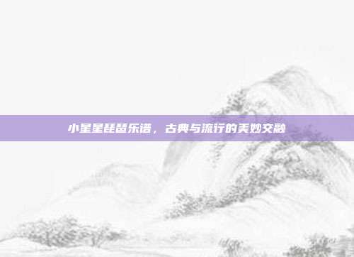 小星星琵琶乐谱，古典与流行的美妙交融
