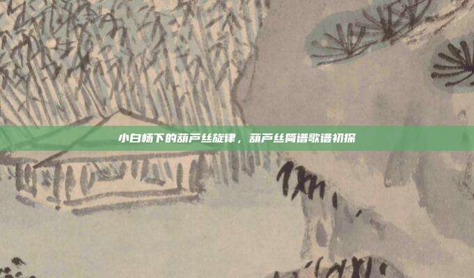 小白杨下的葫芦丝旋律，葫芦丝简谱歌谱初探