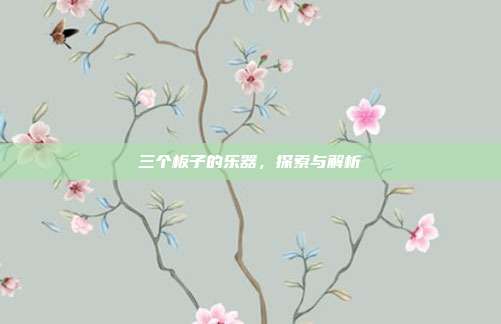 三个板子的乐器，探索与解析