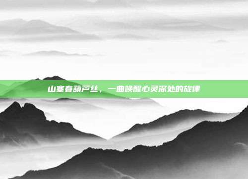 山塞春葫芦丝，一曲唤醒心灵深处的旋律