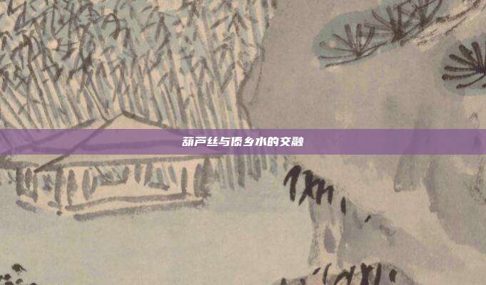葫芦丝与傣乡水的交融