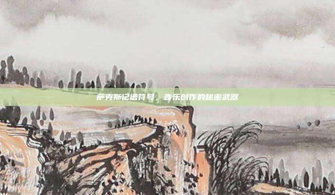 萨克斯记谱符号，音乐创作的秘密武器